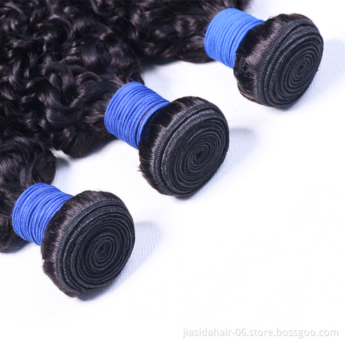 Black Wholesale Hot Selling Wavy Curly Weave Raw Brazilian Bundles Cuticle Aligned Virgin Human Hair Extension